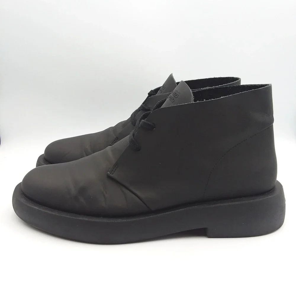 Clarks Originals Mileno Desert Mens Size 10 Black Leather Chukka Boots EU43
